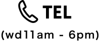 TEL (wd11am-6pm)